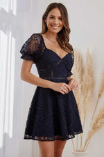 Pia Dress (Navy)