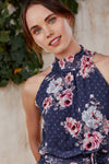 Pip Dress (Navy Floral)
