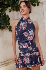 Pip Dress (Navy Floral)