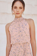 Pip Midi Dress (Pink Floral)