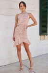 Pip Midi Dress (Pink Floral)