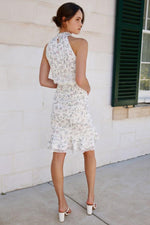 Pip Midi Dress (White Floral)