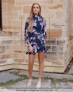 Piper Dress (Navy Floral)