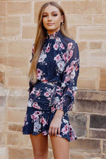 Piper Dress (Navy Floral)
