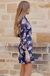 Piper Dress (Navy Floral)
