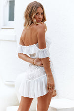 Premium Love Dress (Nude/White)- BEST SELLING