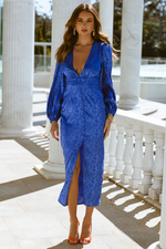 Roxie Midi Dress (Royal Blue)