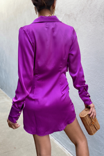 *Ruby Shirt Dress (Violet)