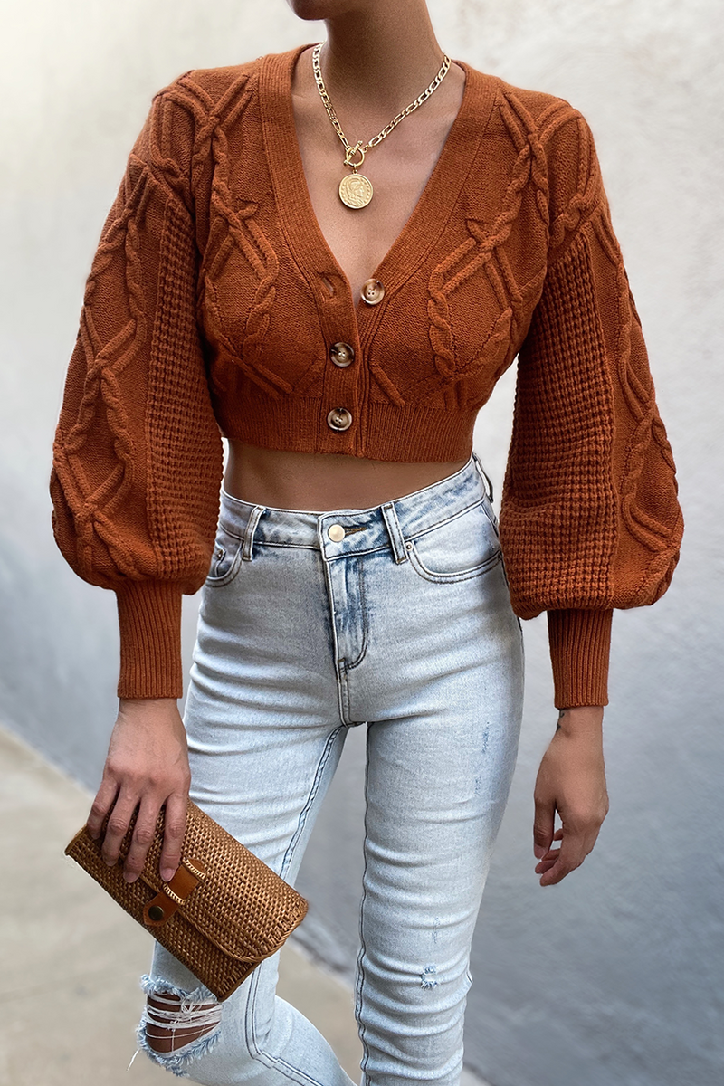 *Sadie Cardigan (Tobacco)