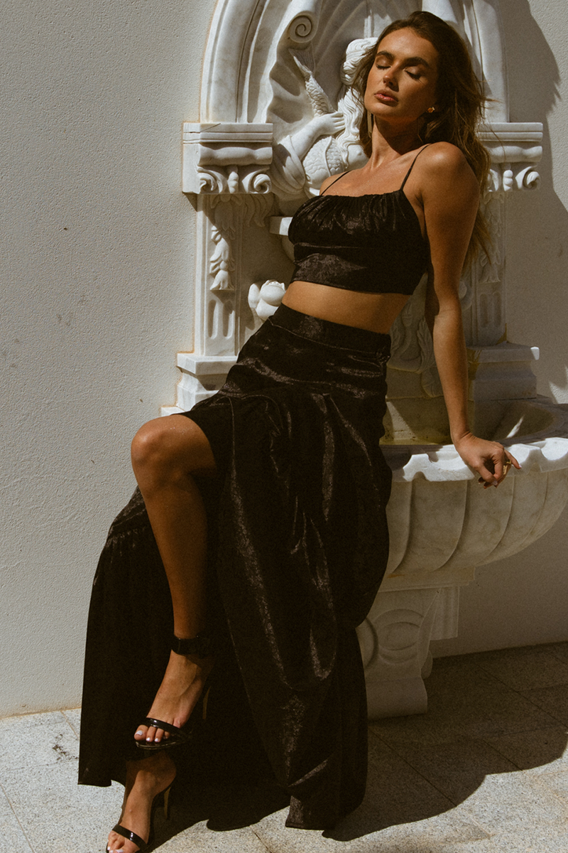 Sav Maxi Skirt (Black)