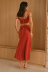 Seville Midi Skirt (Rust)