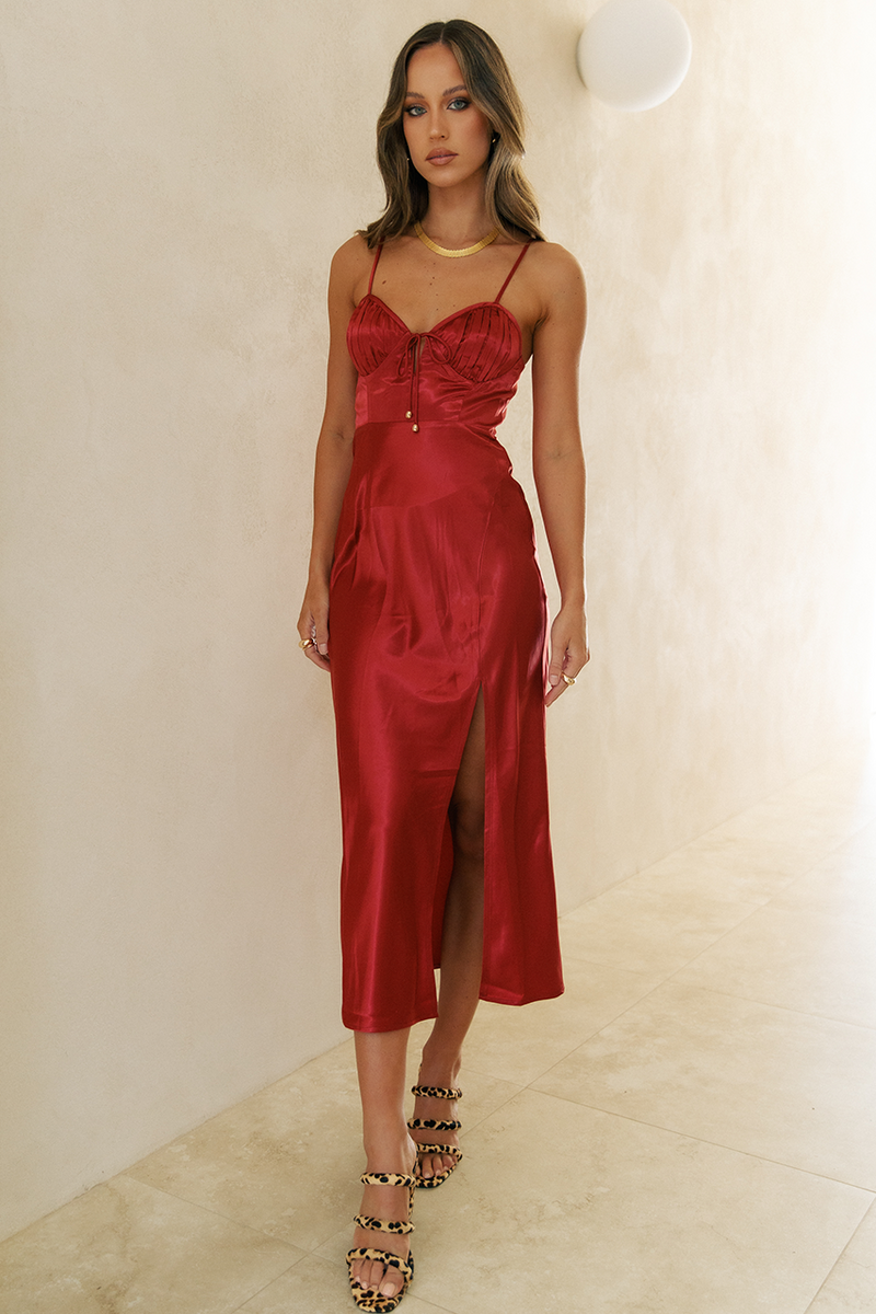 *Shayanne Slip Dress (Rootbeer)