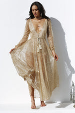 Nala Glitter Gown Dress (Gold)