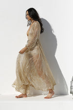 Nala Glitter Gown Dress (Gold)