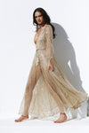 Nala Glitter Gown Dress (Gold)