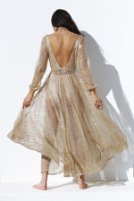 Nala Glitter Gown Dress (Gold)