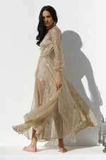 Nala Glitter Gown Dress (Gold)