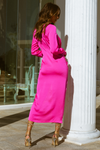 Skylar Shirt Dress (Fuchsia)