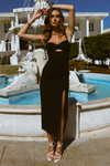 Solace Midi Dress (Black)