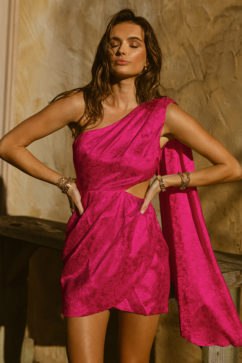 Serita Dress (Fuchsia)