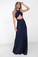 The Perfect Date Multiway Maxi Dress (Navy)