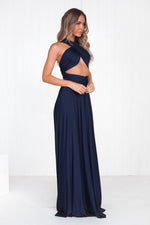 The Perfect Date Multiway Maxi Dress (Navy)