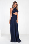 The Perfect Date Multiway Maxi Dress (Navy)