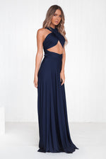 The Perfect Date Multiway Maxi Dress (Navy)