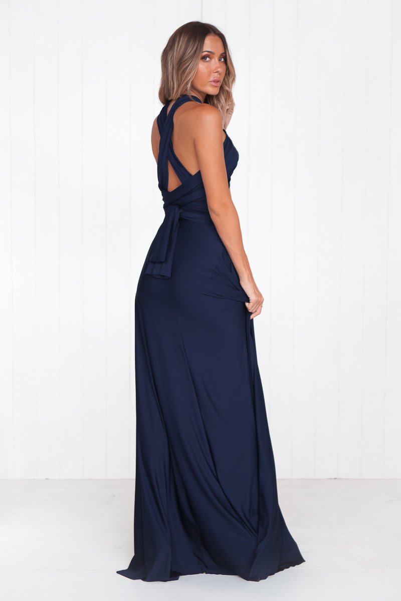 The Perfect Date Multiway Maxi Dress (Navy)