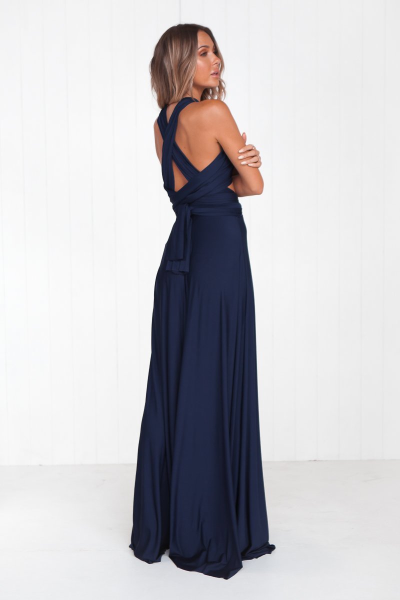 The Perfect Date Multiway Maxi Dress (Navy)