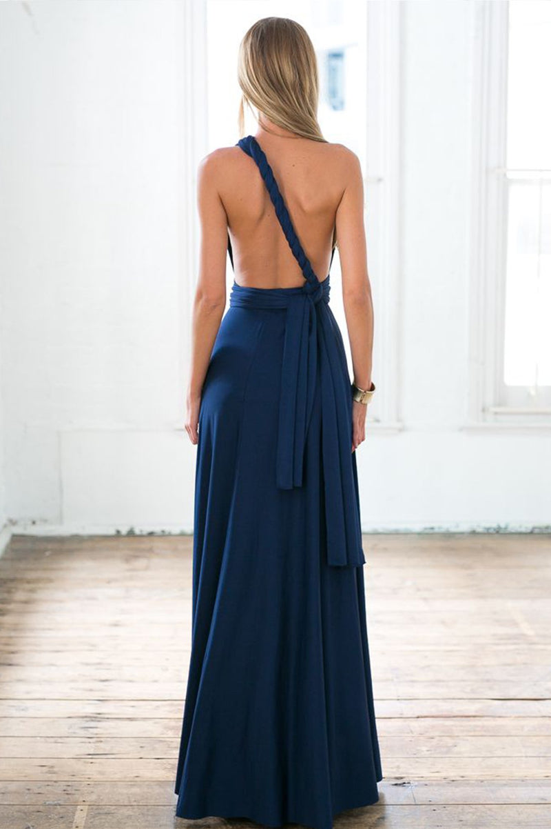 The Perfect Date Multiway Maxi Dress (Navy)