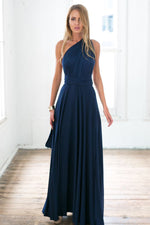 The Perfect Date Multiway Maxi Dress (Navy)