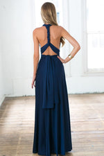 The Perfect Date Multiway Maxi Dress (Navy)