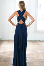 The Perfect Date Multiway Maxi Dress (Navy)