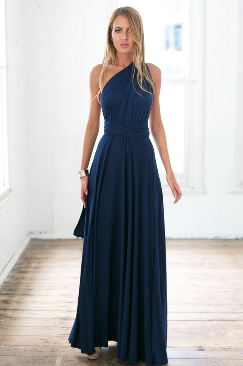 The Perfect Date Multiway Maxi Dress (Navy)