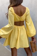 Tinsley Mini Dress (Yellow)