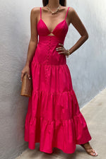*Verona Maxi Dress (Fuchsia)