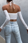 *Ezra Crop Top (White)