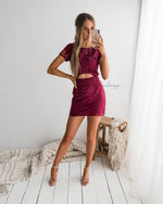 Shay Lace Dress (Berry) -  BEST SELLING