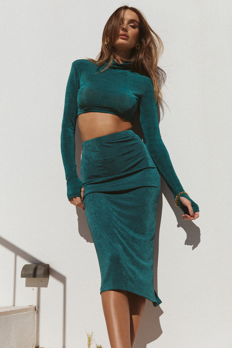 *On Demand Skirt (Emerald)