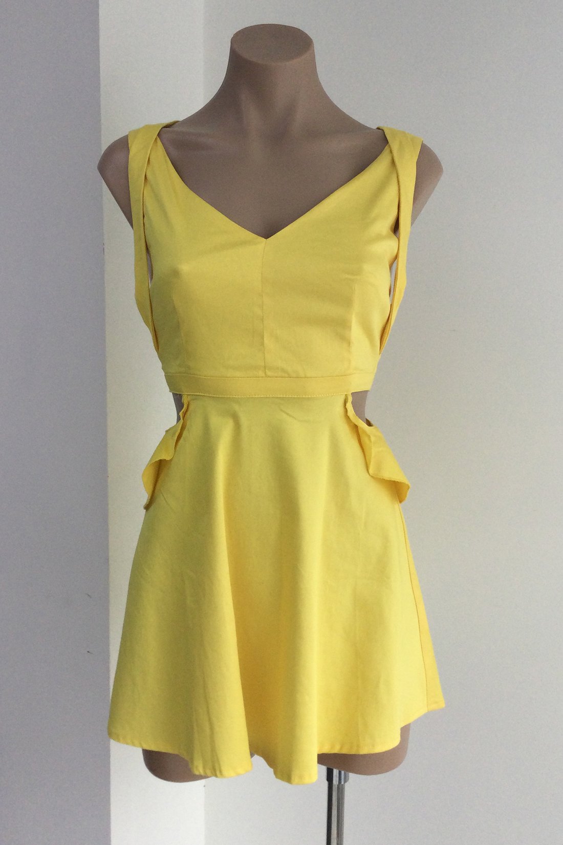 yellow mini dress zara Zenith Mini Dress (Yellow)– UsTrendy