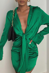 *Ruby Shirt Dress (Green) - BEST SELLING