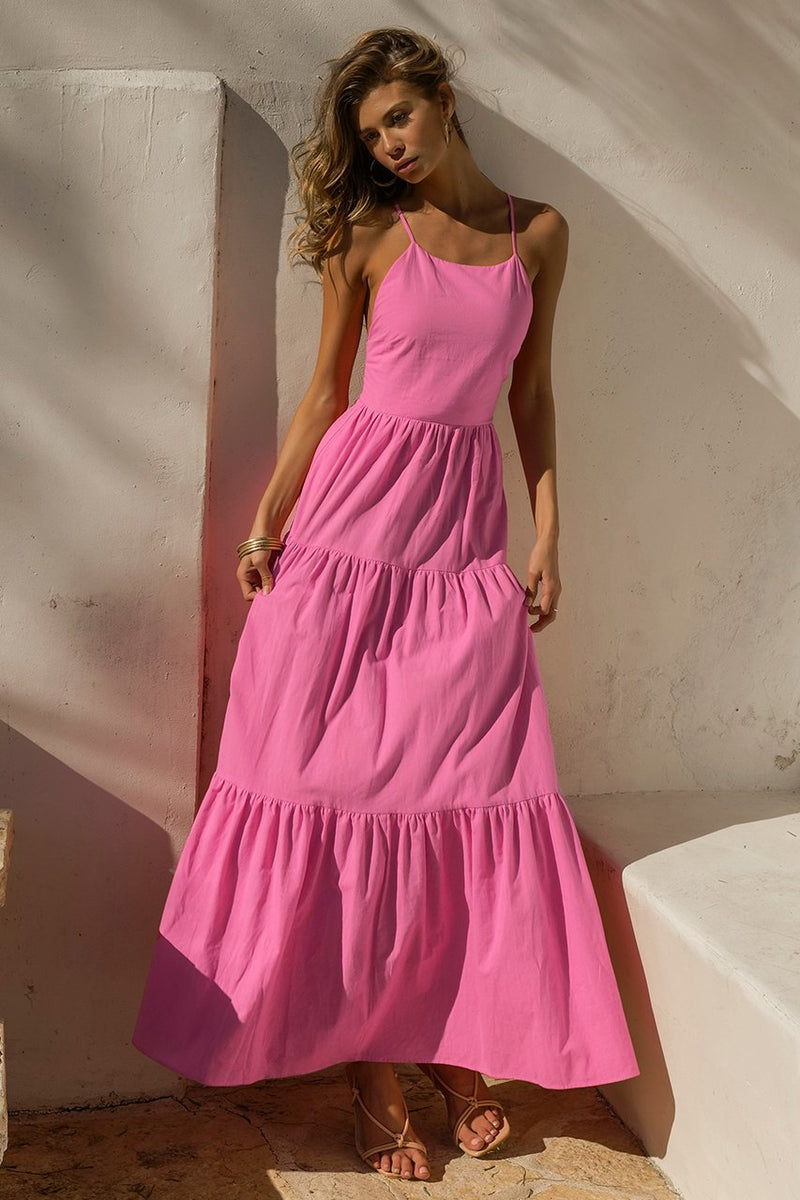 bubblegum pink maxi dress TFNC DELALI ONE SHOULDER BUBBLEGUM PINK MAUVE MAXI DRESS
